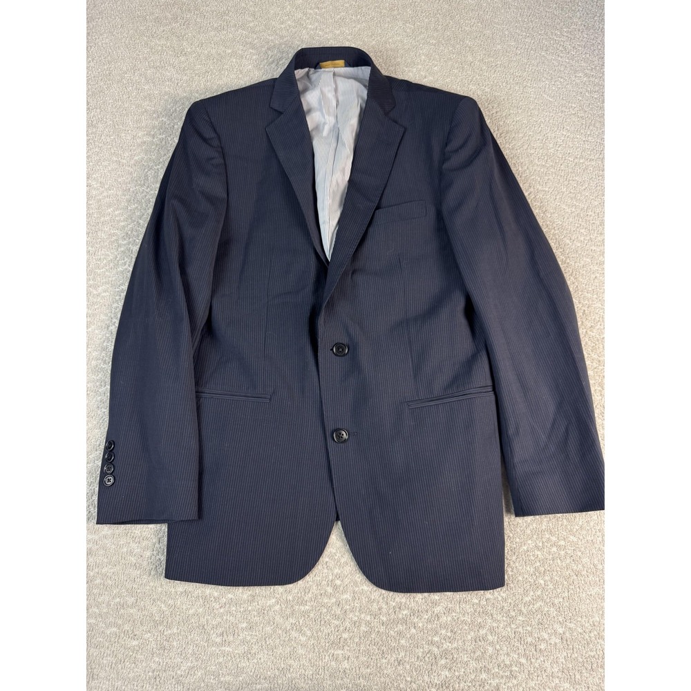 Brooks Brothers Blazer Mens 40 Regular Navy Pinstripe Explorer Regent Fit Jacket